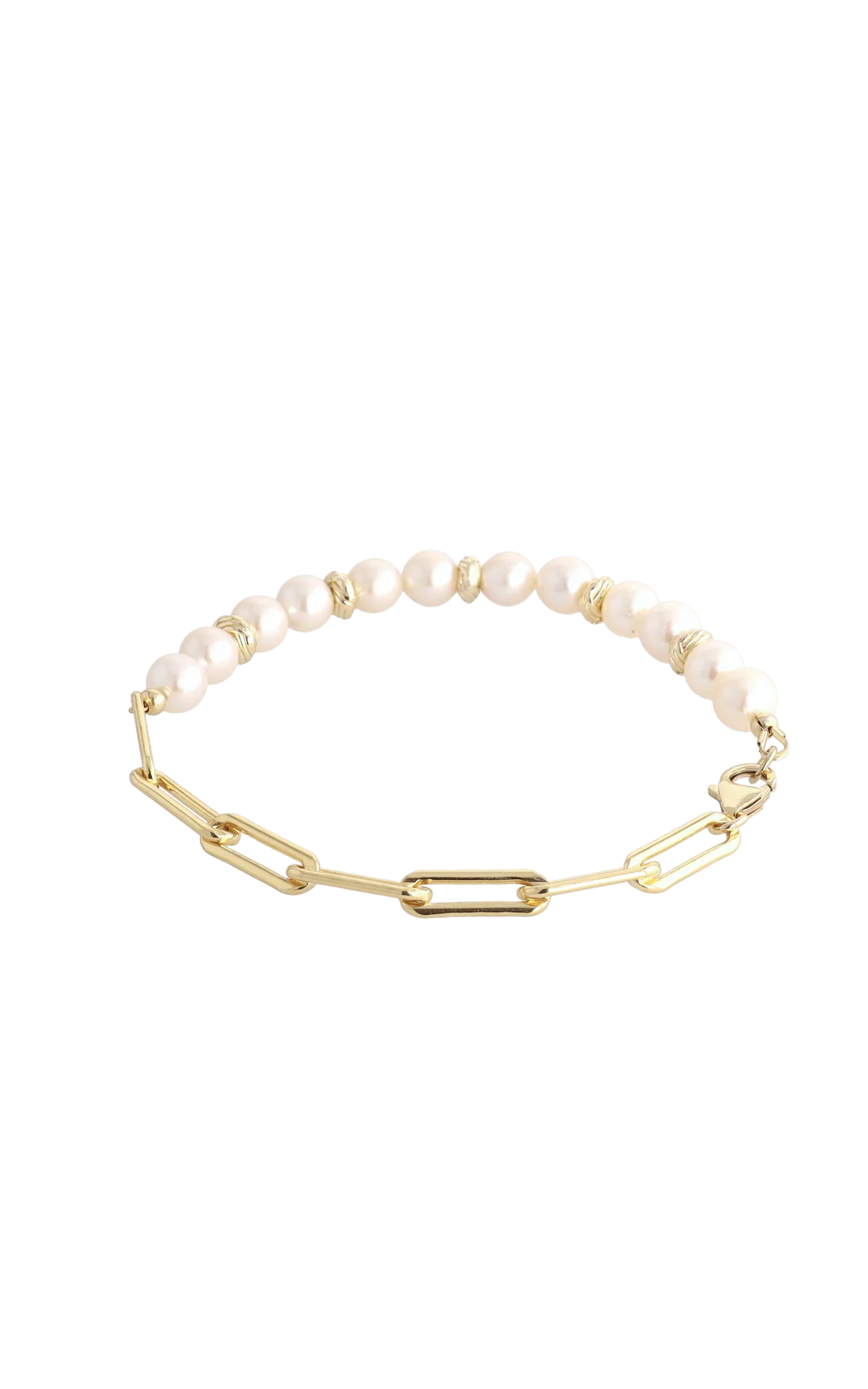 Goddess of Elegance Gold Vermeil Bracelet with Fresh Water Pearl
