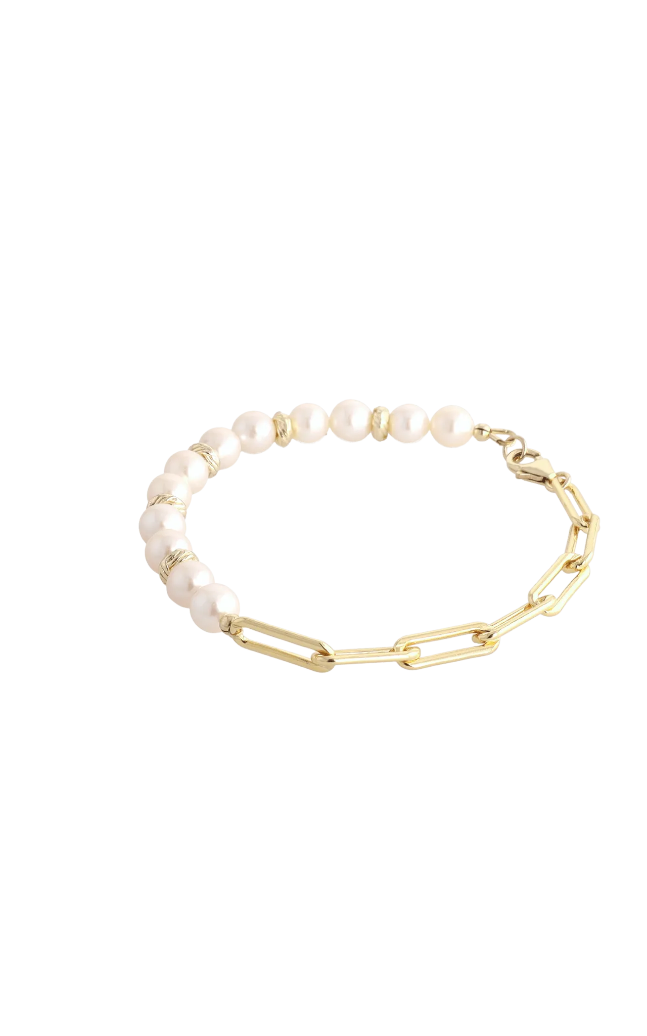 Goddess of Elegance Gold Vermeil Bracelet with Fresh Water Pearl