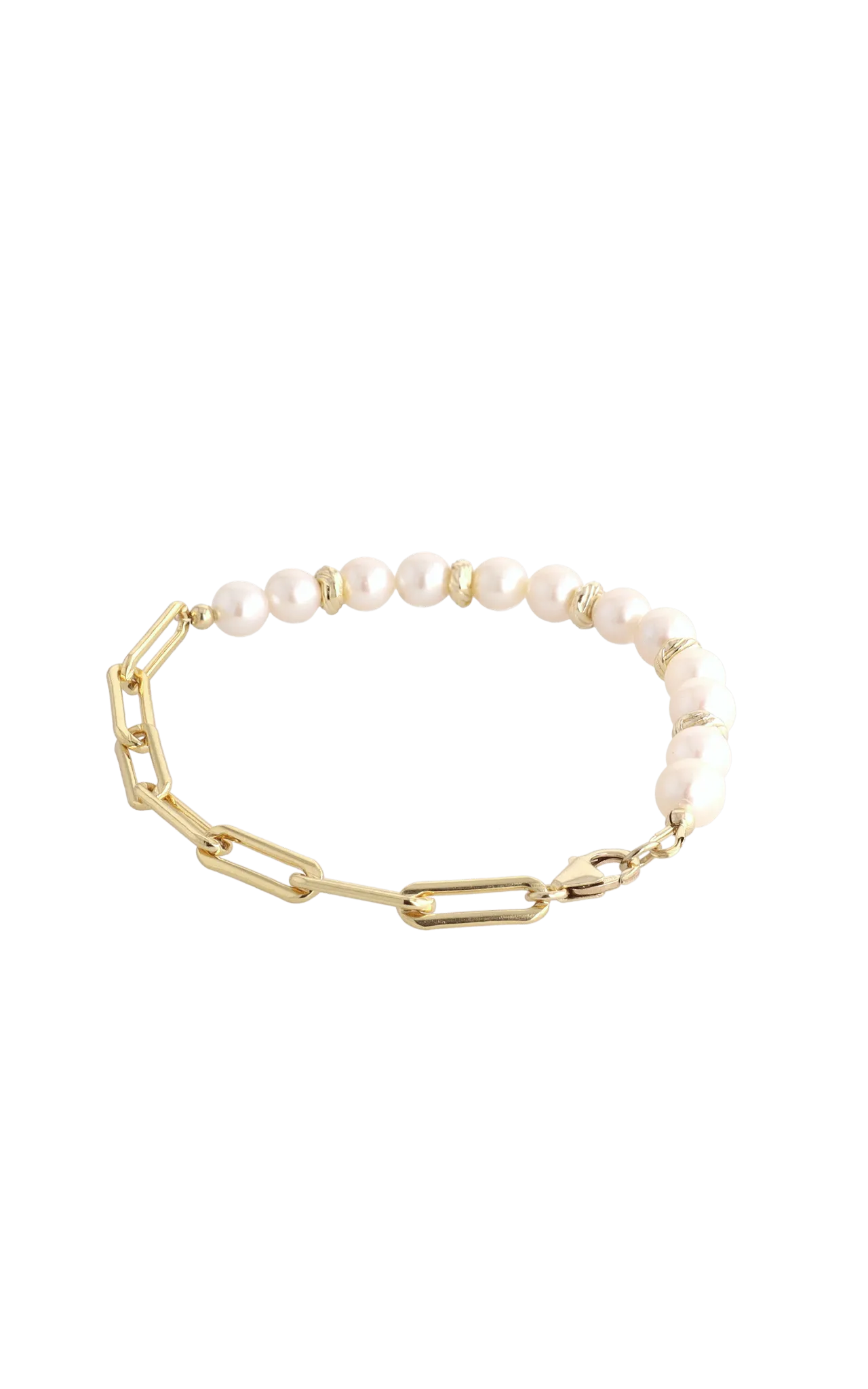 Goddess of Elegance Gold Vermeil Bracelet with Fresh Water Pearl