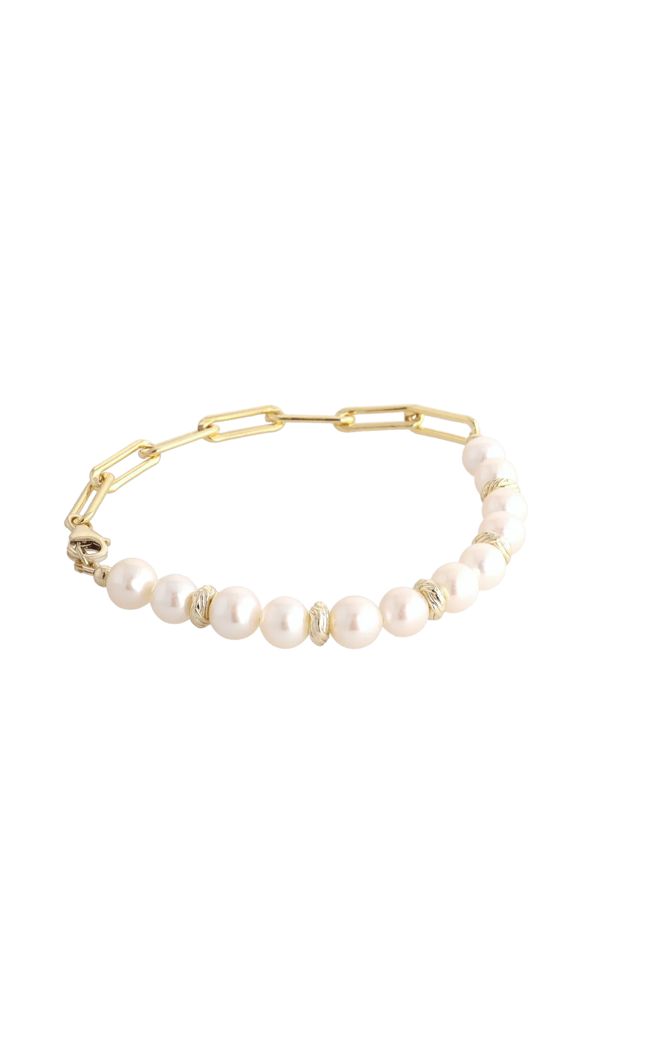 Goddess of Elegance Gold Vermeil Bracelet with Fresh Water Pearl