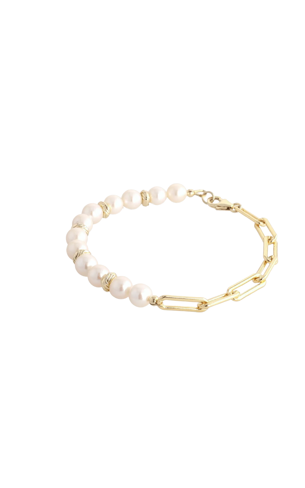 Goddess of Elegance Gold Vermeil Bracelet with Fresh Water Pearl