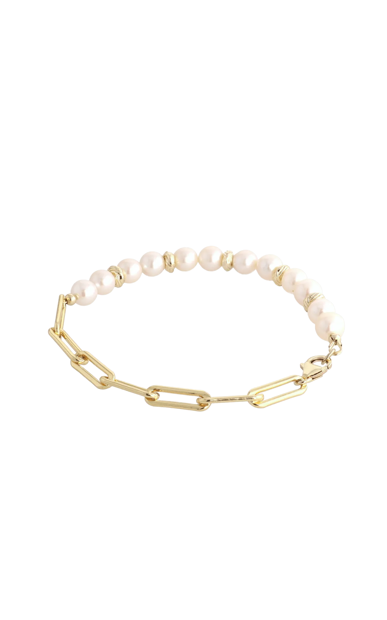 Goddess of Elegance Gold Vermeil Bracelet with Fresh Water Pearl