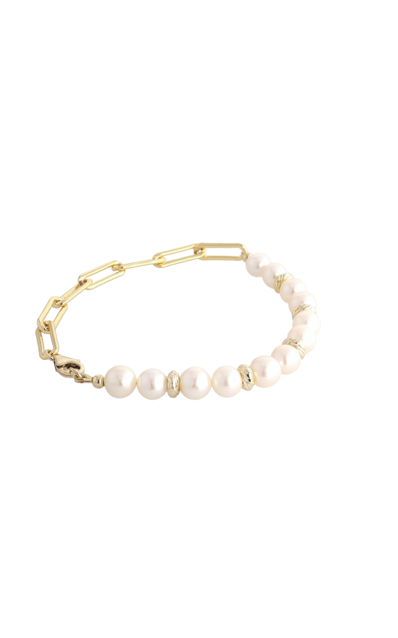Goddess of Elegance Gold Vermeil Bracelet with Fresh Water Pearl