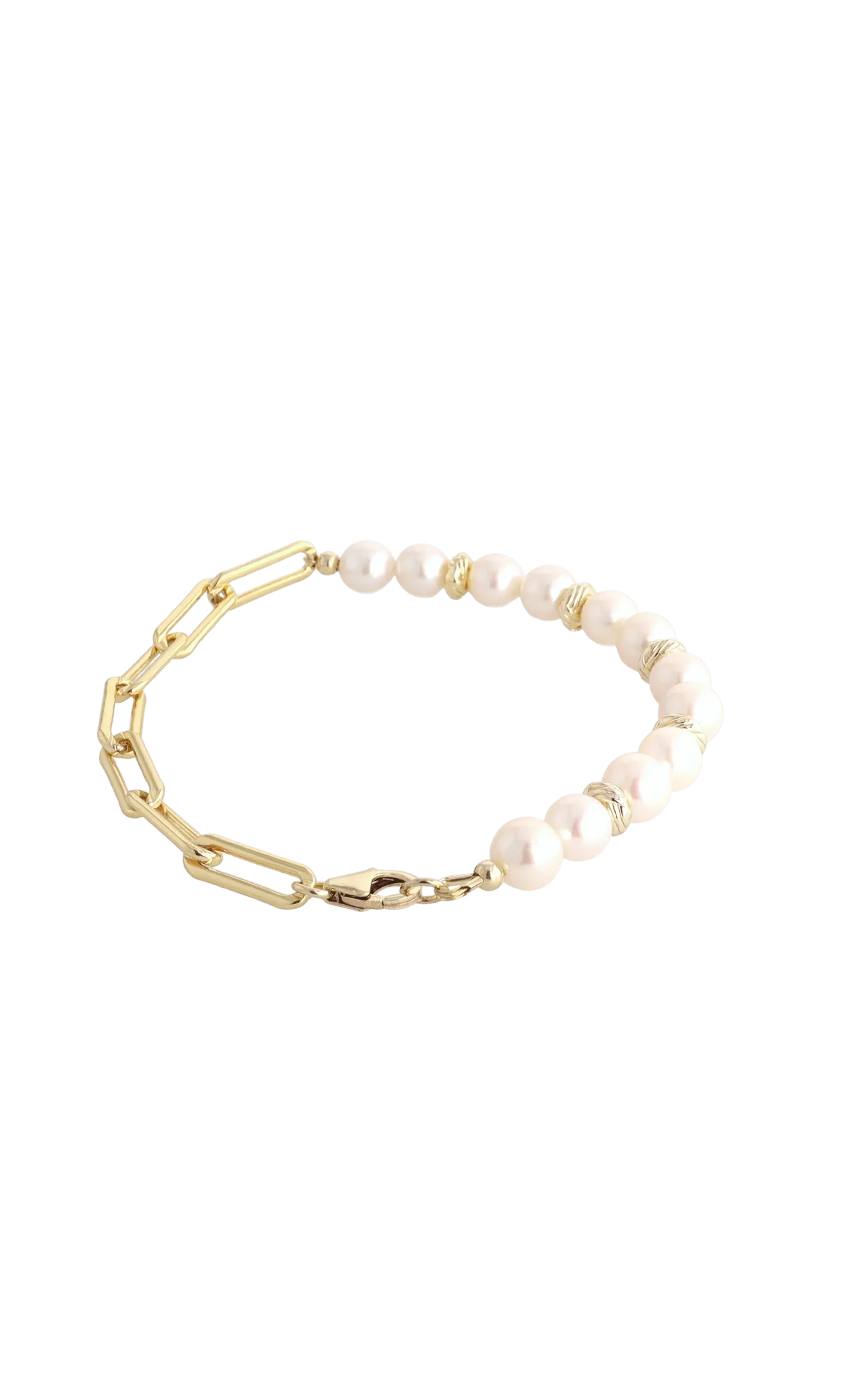 Goddess of Elegance Gold Vermeil Bracelet with Fresh Water Pearl
