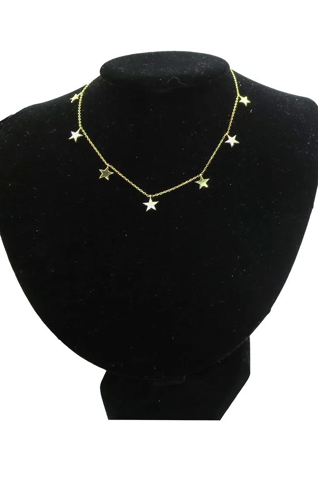 Gold Stars Necklace