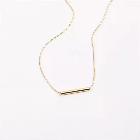 golden barrel necklace