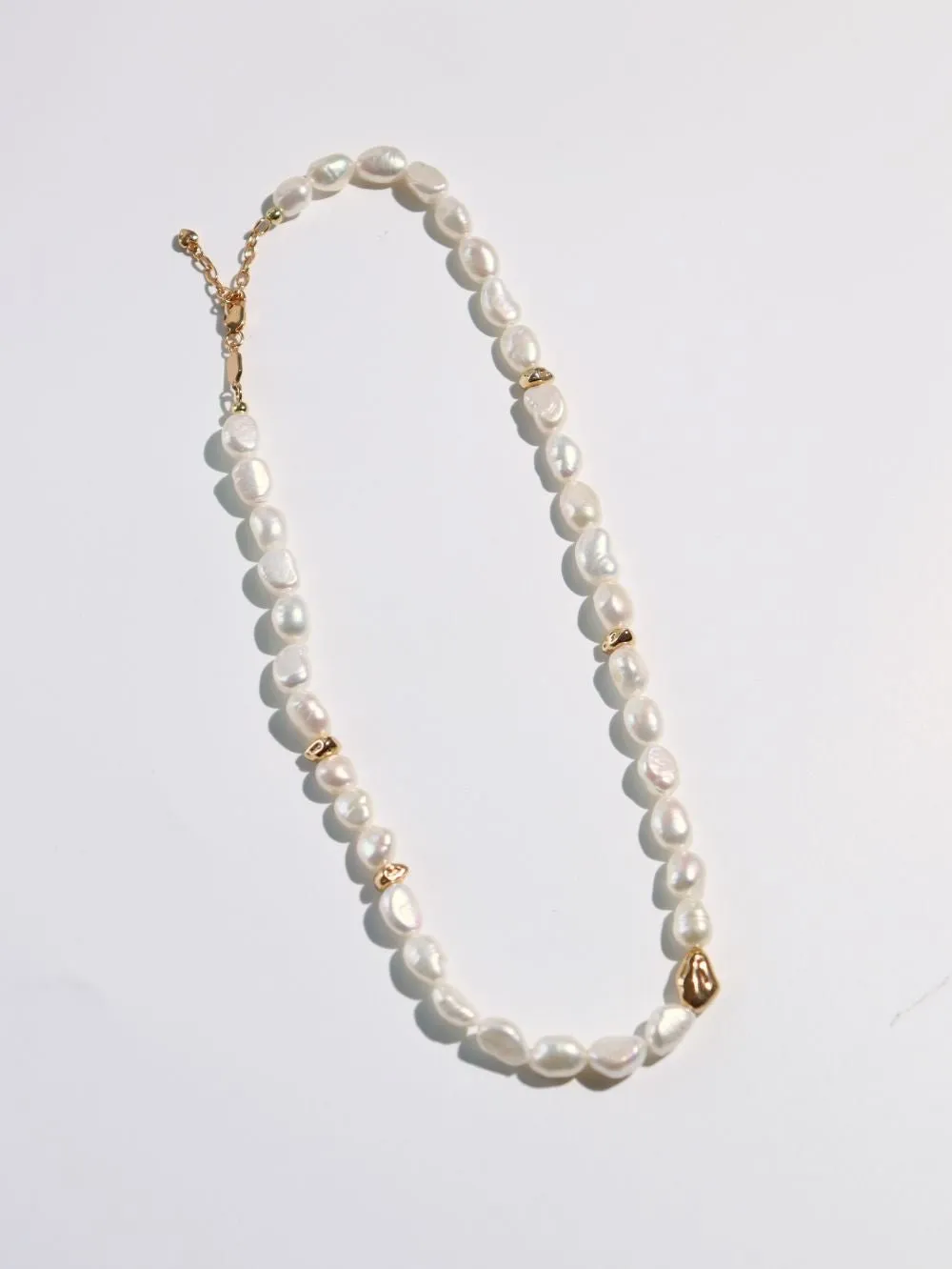 Golden Pearl Symphony Necklace