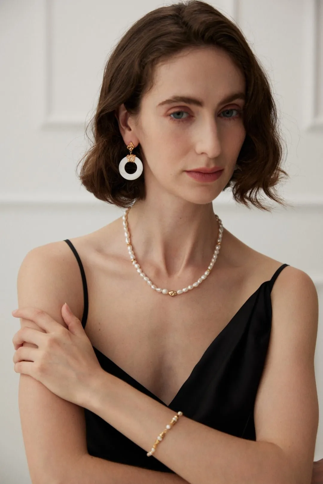 Golden Pearl Symphony Necklace