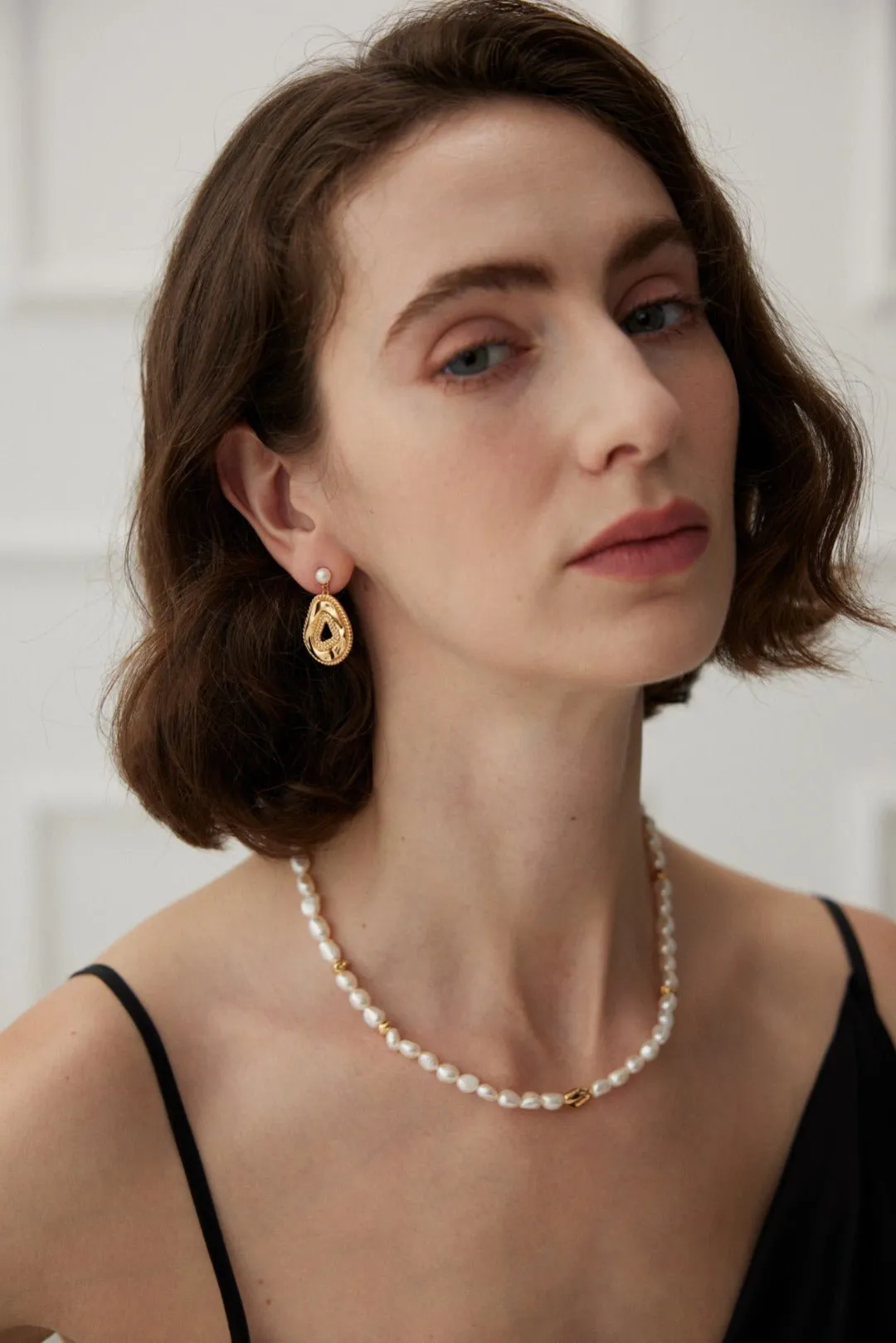 Golden Pearl Symphony Necklace
