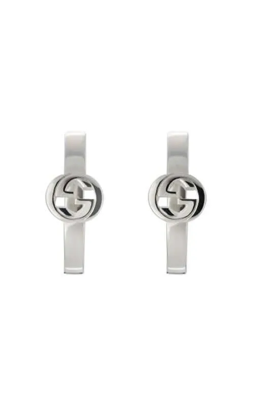 Gucci Interlocking G Sterling Silver Earrings YBD79632300100U