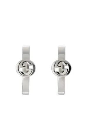 Gucci Interlocking G Sterling Silver Earrings YBD79632300100U
