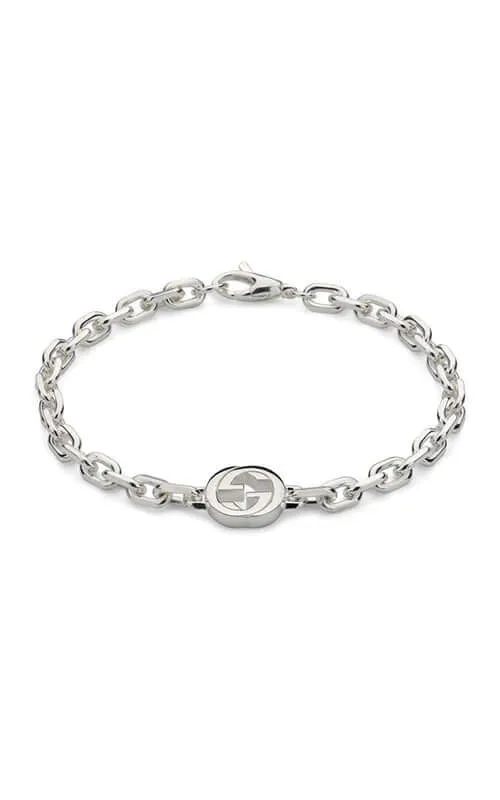 Gucci Interlocking Silver Bracelet YBA796351001.
