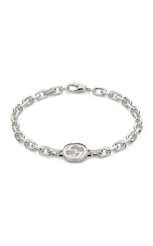 Gucci Interlocking Silver Bracelet YBA796351001.