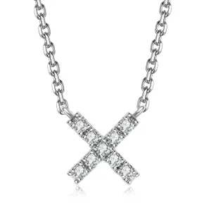 Icon Kiss Diamond Necklace | White Gold