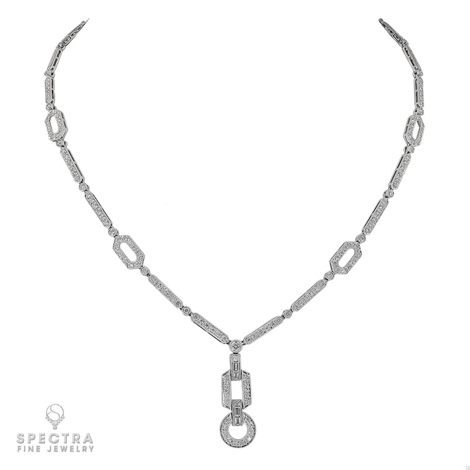 Introducing a Contemporary Masterpiece: The Diamond Pavé Articulated Necklace