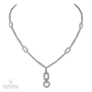 Introducing a Contemporary Masterpiece: The Diamond Pavé Articulated Necklace