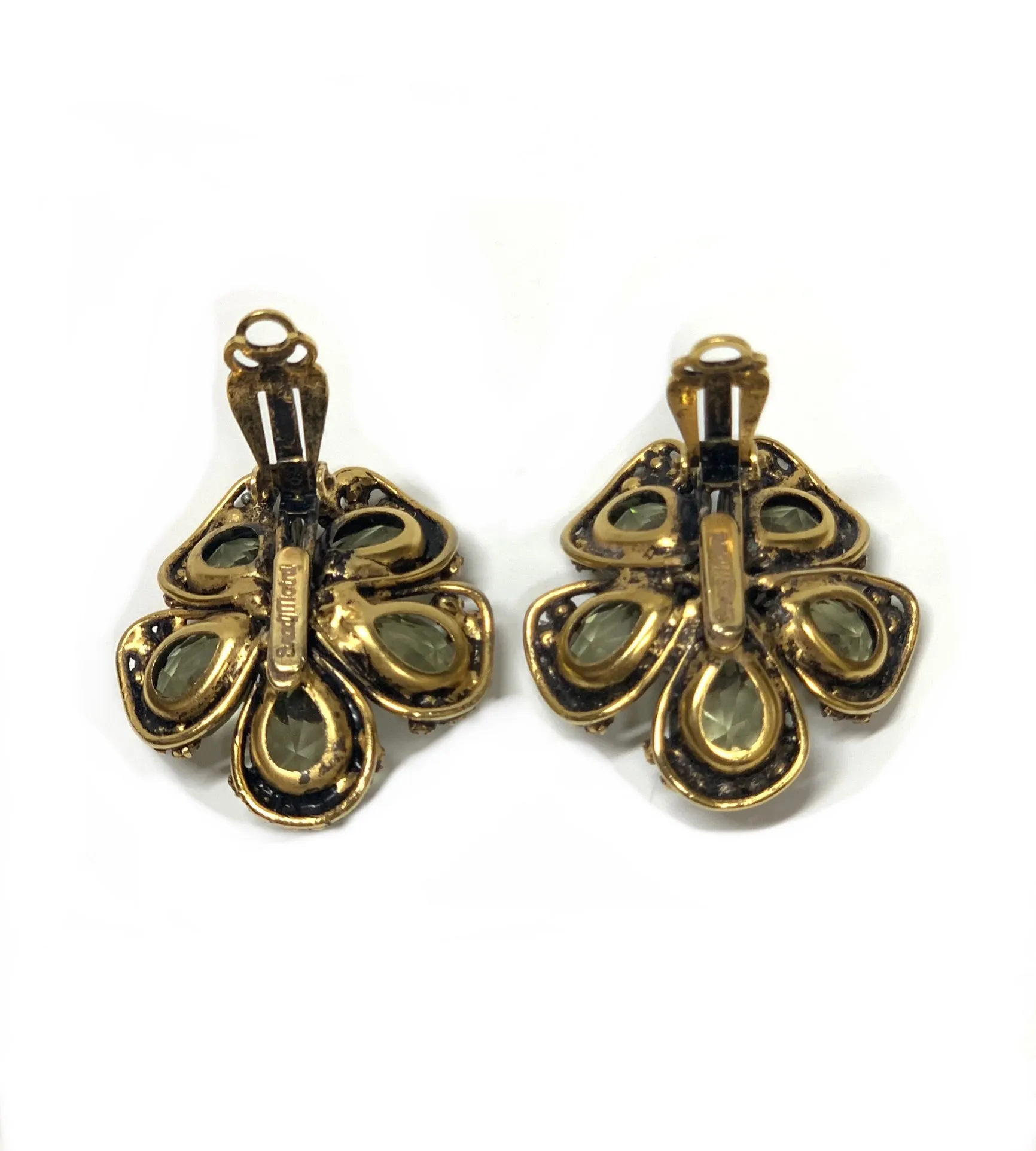 IRADJ MOINI CITRINE FLOWER CLIP ON EARRINGS