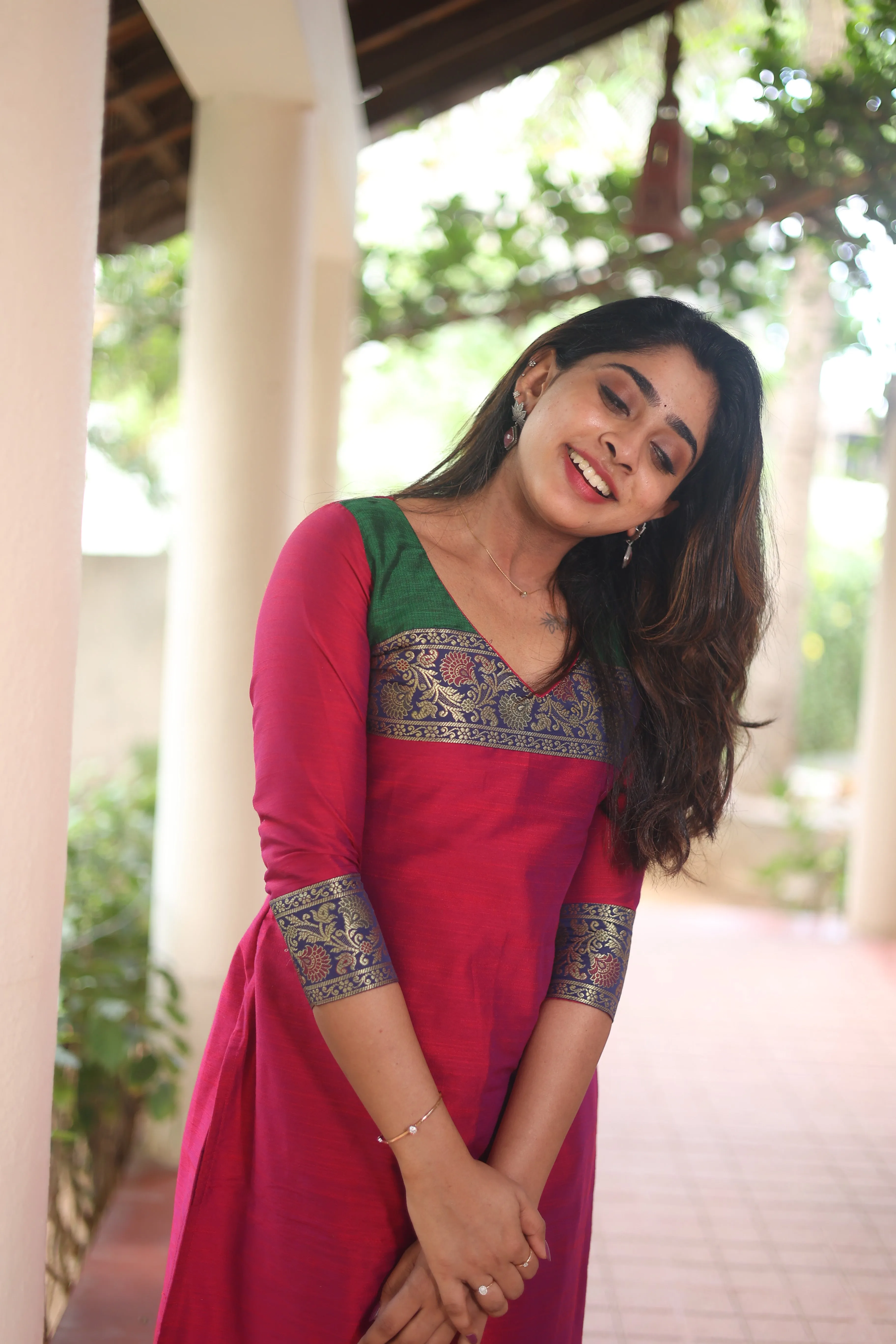 Iva Magenta Kurta Set (Set of 2)