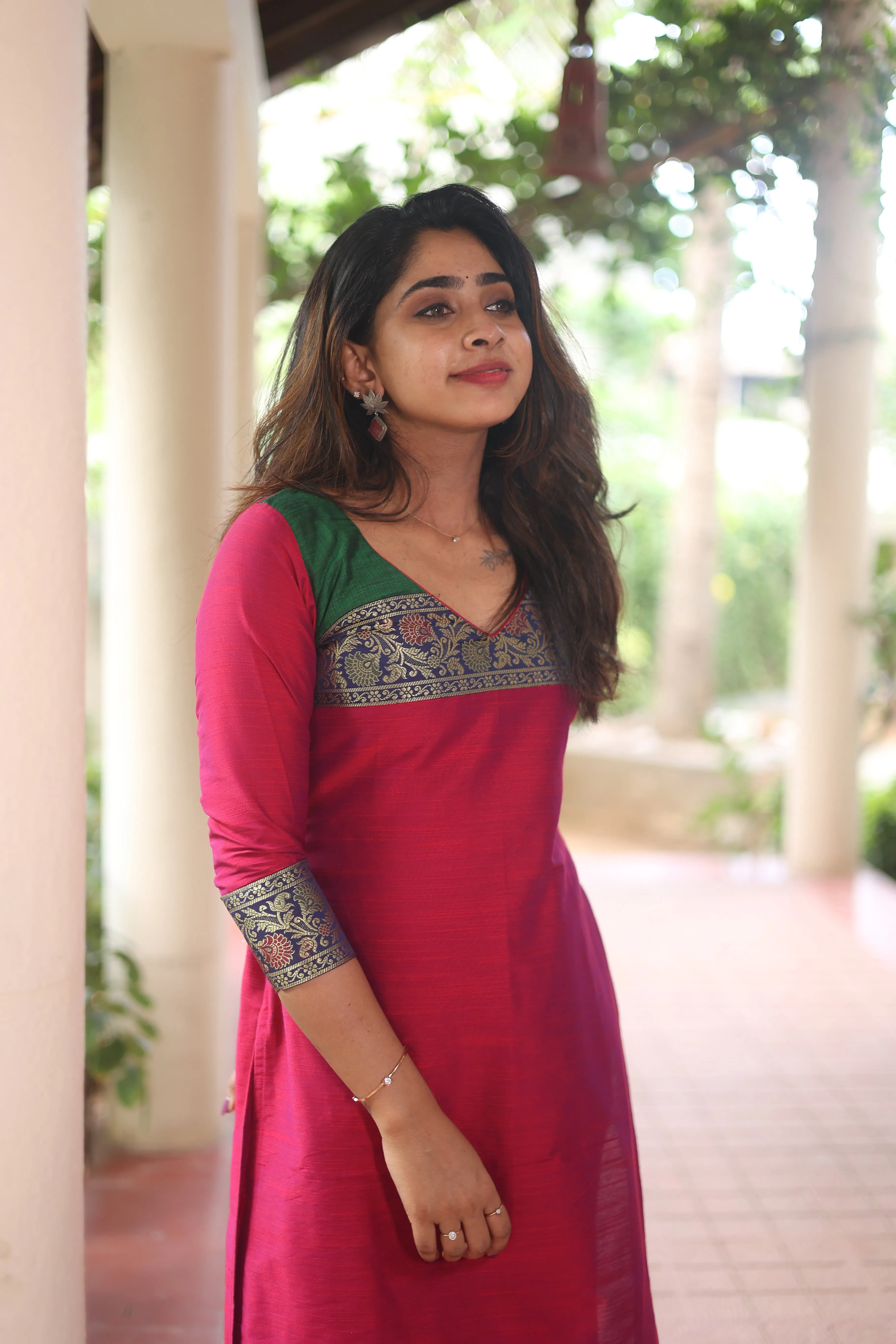 Iva Magenta Kurta Set (Set of 2)