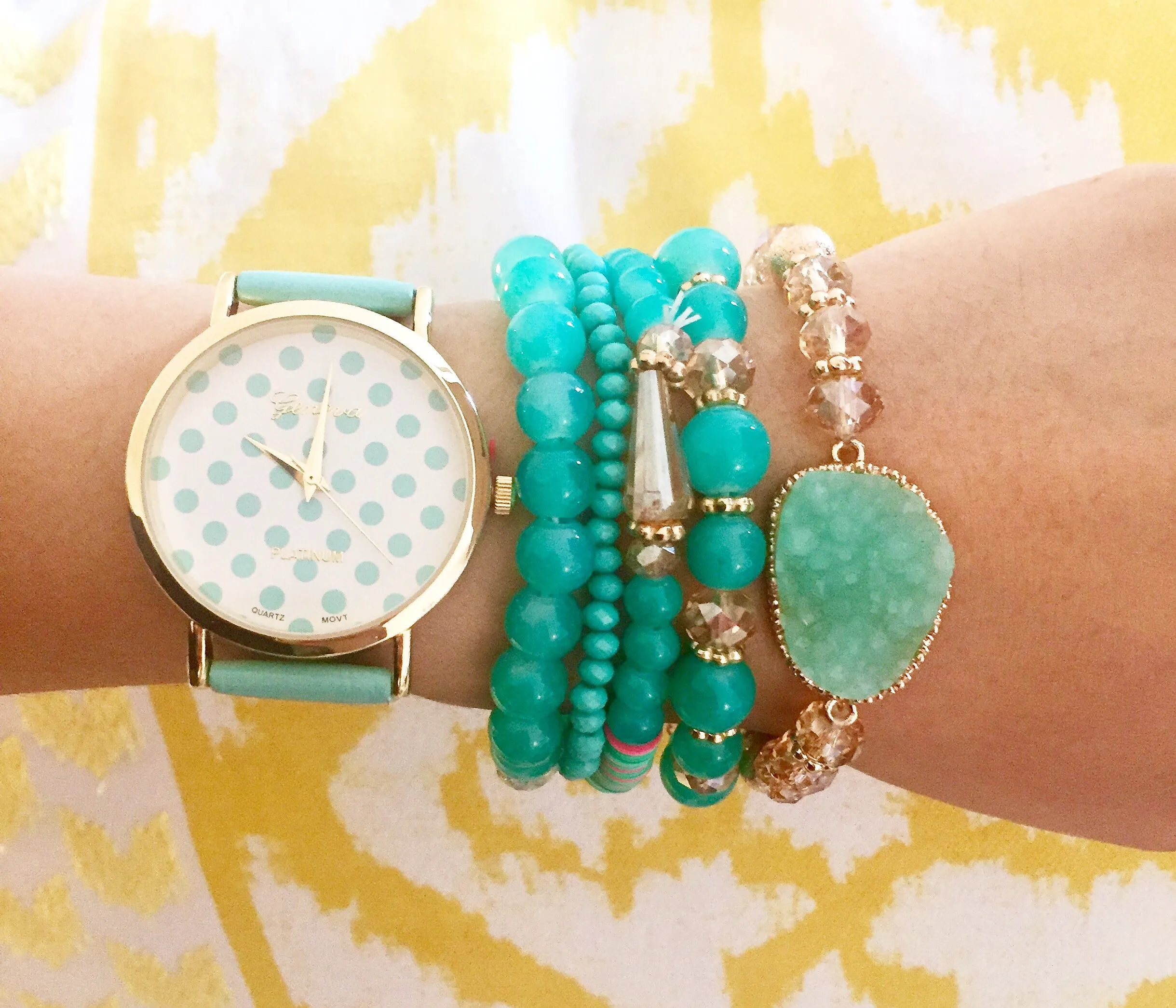 Janelle Pastel Glass Bead Sets