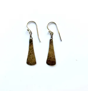 Jennifer Kahn Jewelry - Small Brass Taper Earrings