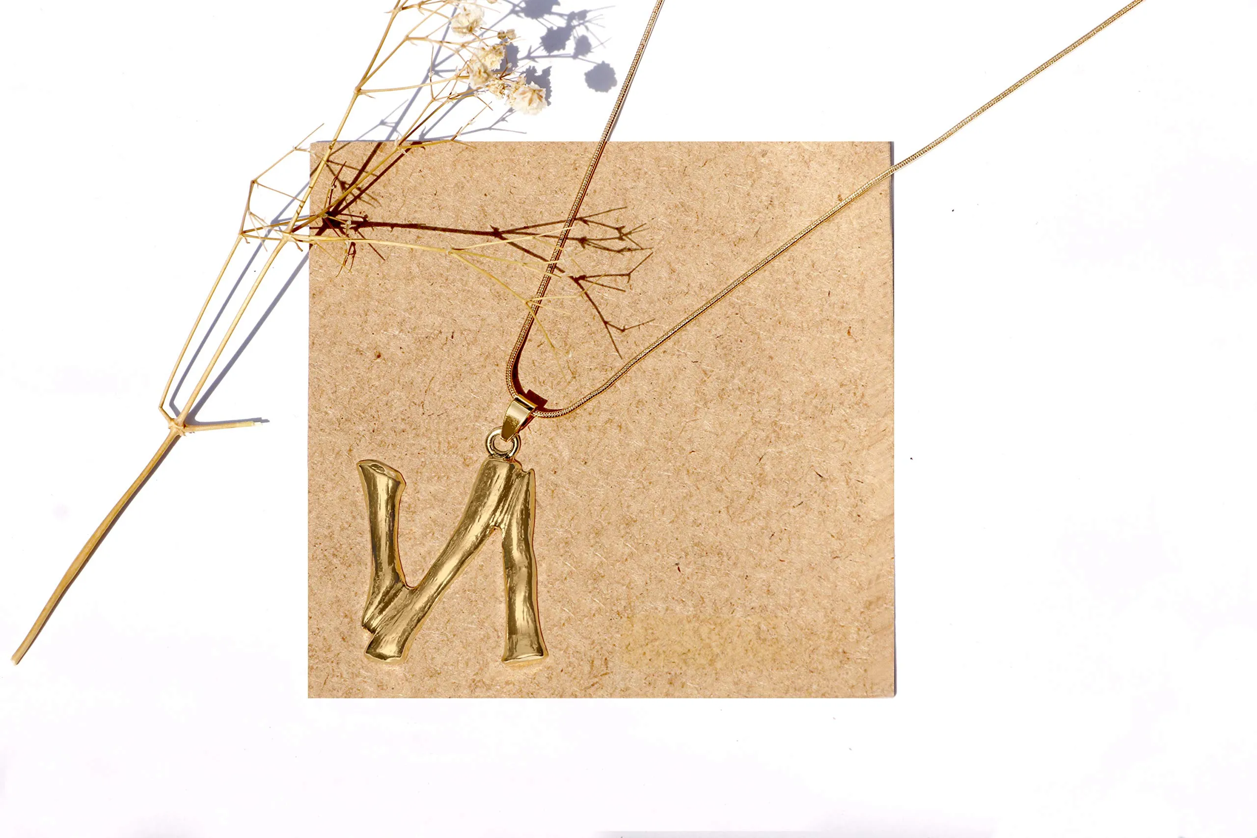 Joker & Witch N Initial Pendant Necklace for Women