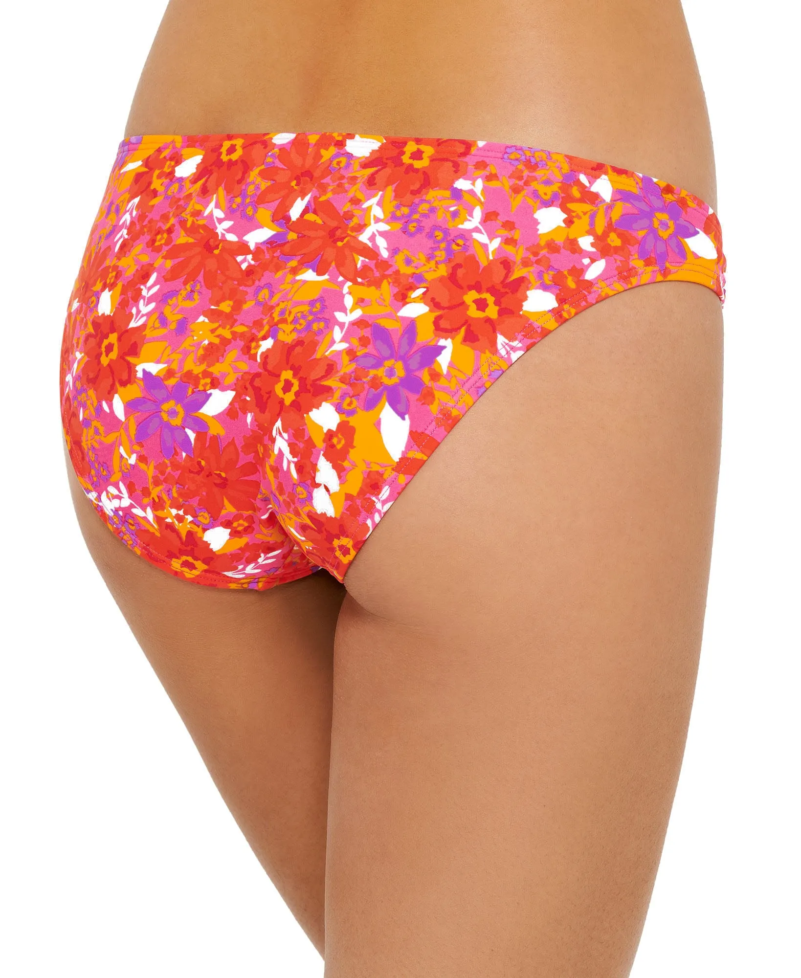 Juniors' Bold Bouquet Printed Ring Bikini Bottoms