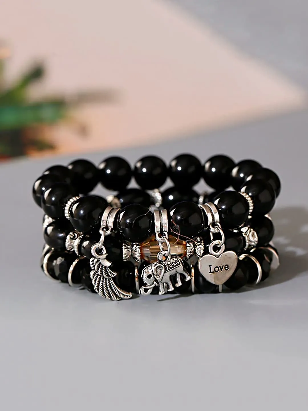 Kairangi Bracelet for Women and Girls Beads Bracelets for Women | Bohemian Style Stretchable Love Charm Beads Bracelet | Birthday Gift For girls & women Anniversary Gift for Wife
