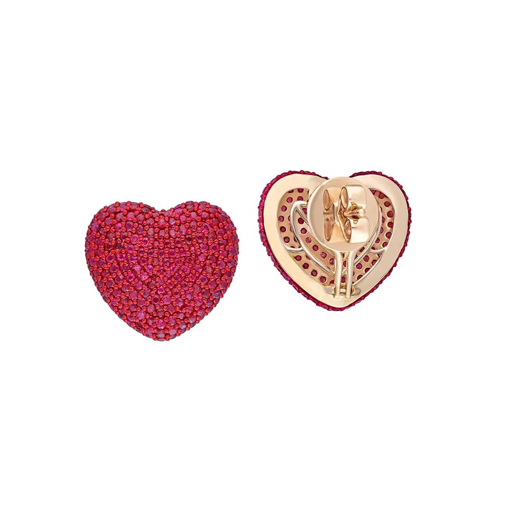 Kaj Fine Jewellery Classic Ruby Heart Studs
