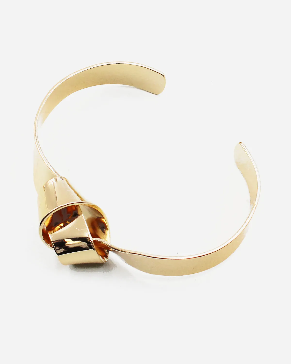 Knotted Metal Cuff Bracelet