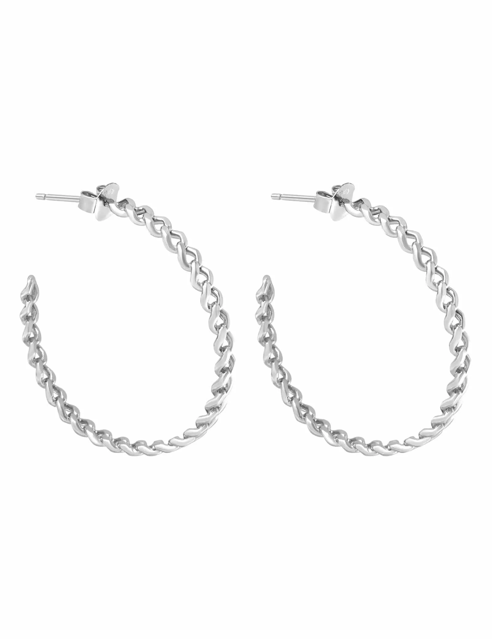 Koa Hoops- Silver
