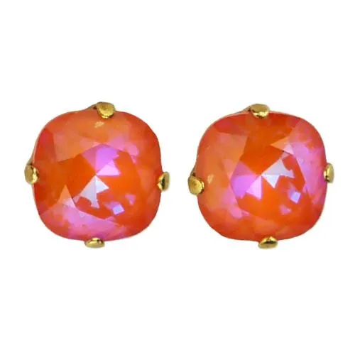 La Vie Parisienne Catherine Popesco Swarovski Gold Stud Earrings 6556PG
