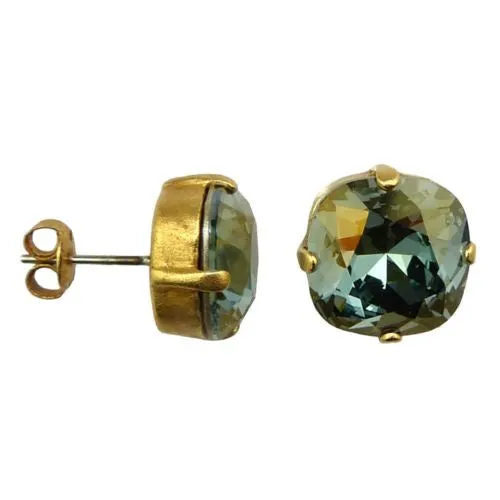 La Vie Parisienne Catherine Popesco Swarovski Gold Stud Earrings 6556PG