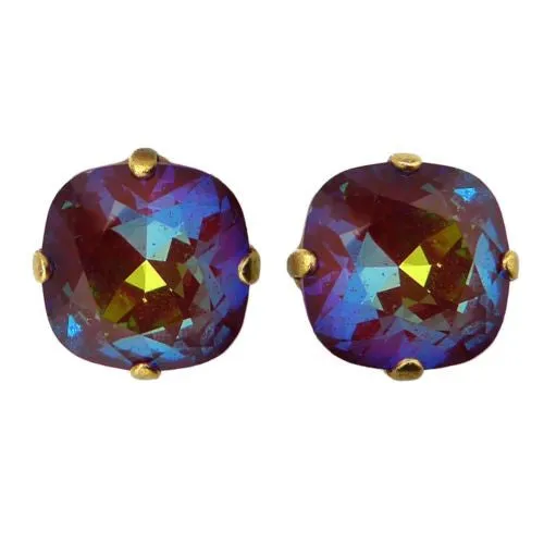 La Vie Parisienne Catherine Popesco Swarovski Gold Stud Earrings 6556PG