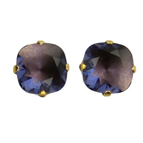 La Vie Parisienne Catherine Popesco Swarovski Gold Stud Earrings 6556PG