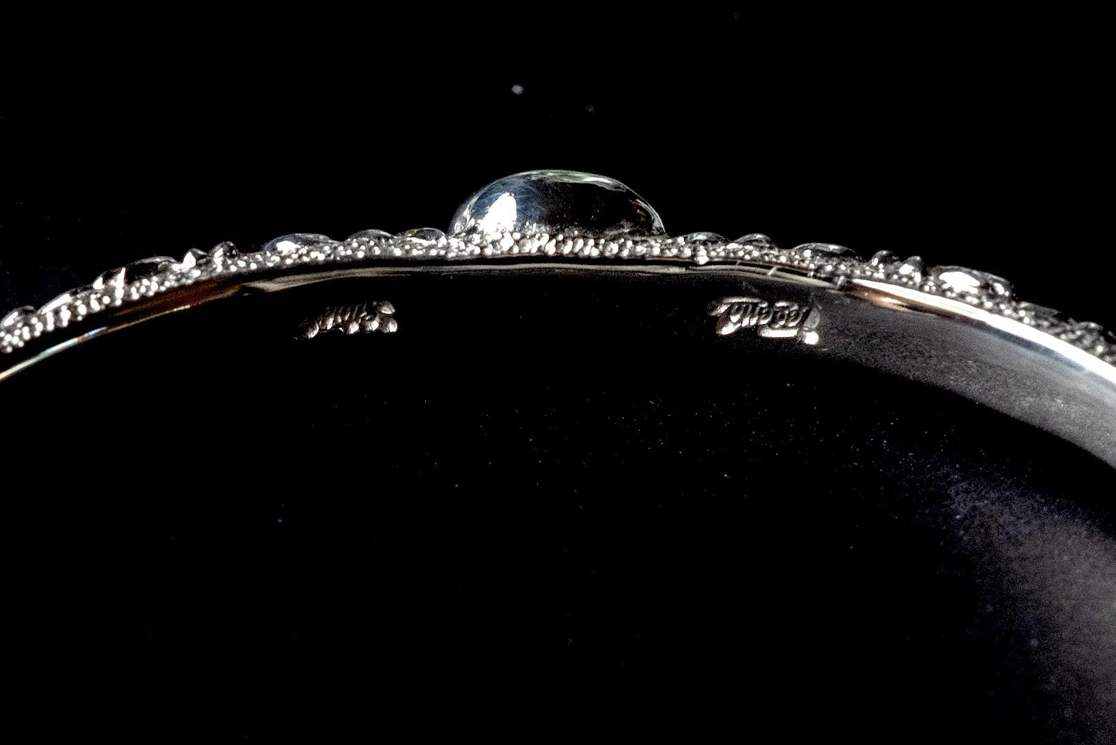 Legend 6mm "Ivy"  Silver Bangle With Turquoise (B-83-TQ)