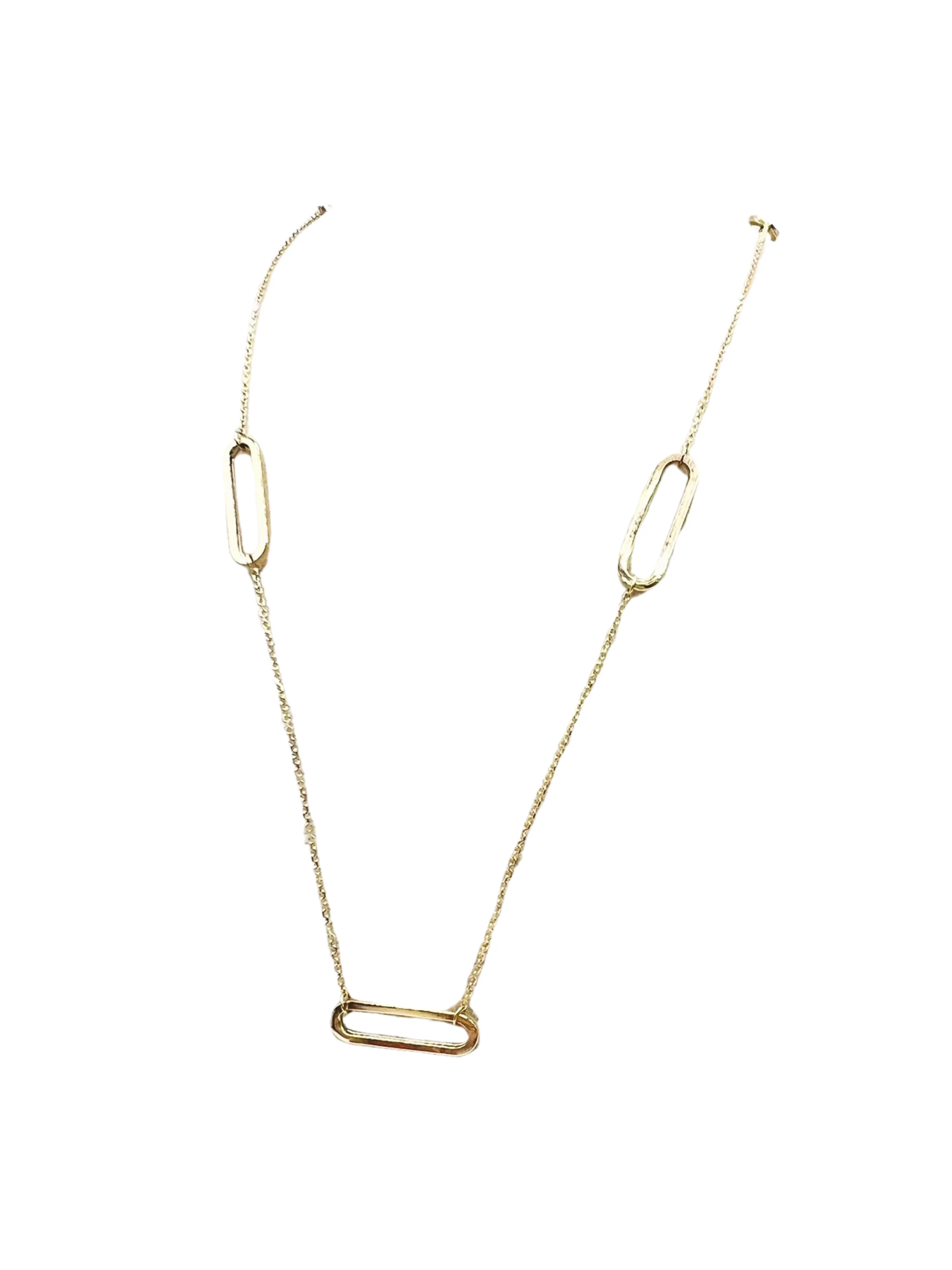 Lesotho Jewellery 14k Gold Necklace for Women - 2.13 Grams, Length - 40.5 2 cm
