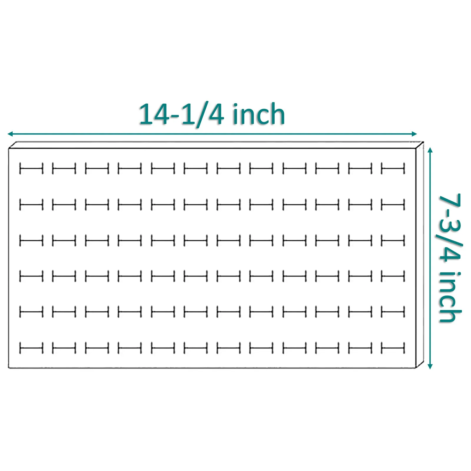 Linen Burlap Foam for 72 Ring Standard Jewelry Tray Insert