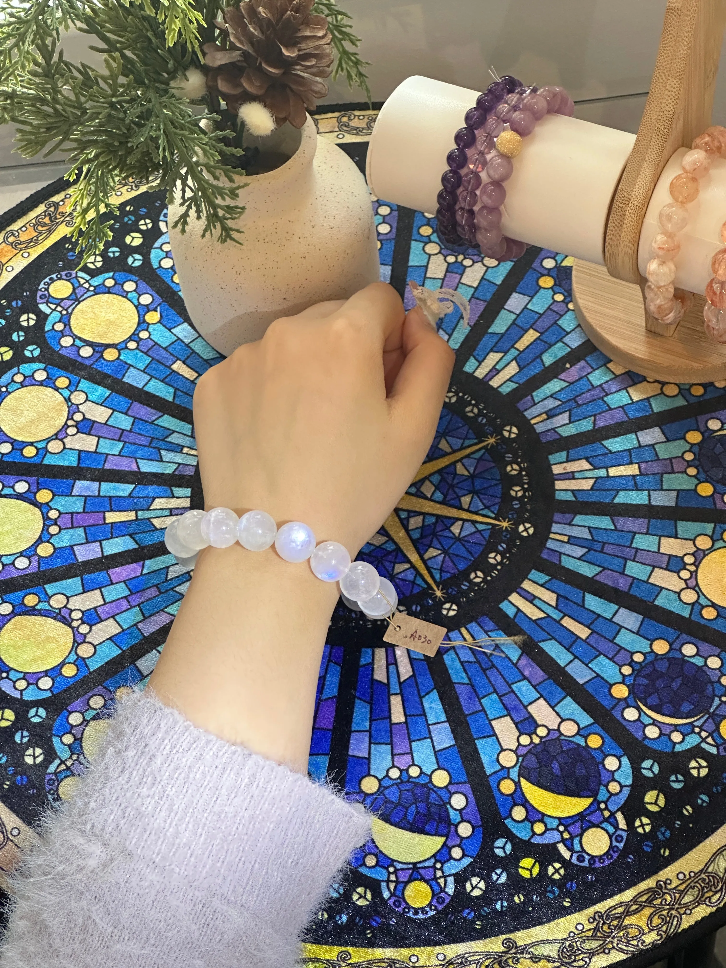 Lunar Glow Moonstone Bracelet