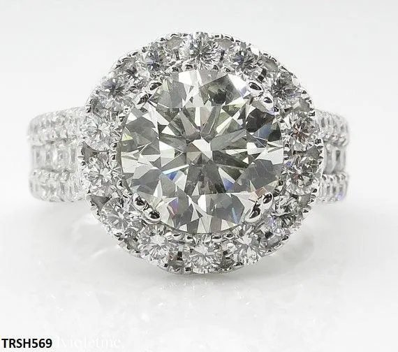 Luxury Zircon Flower Ring