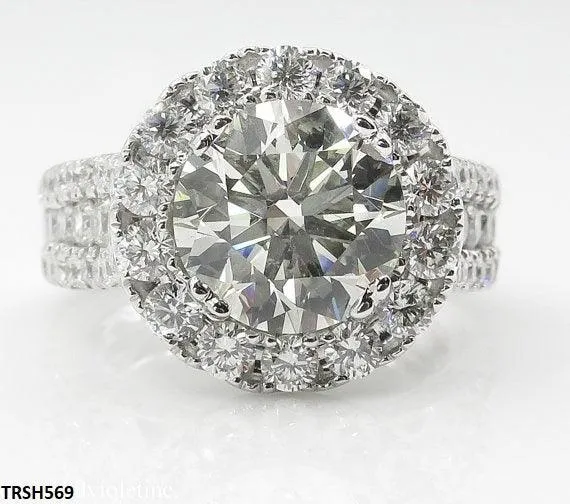 Luxury Zircon Flower Ring