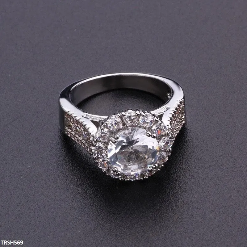 Luxury Zircon Flower Ring