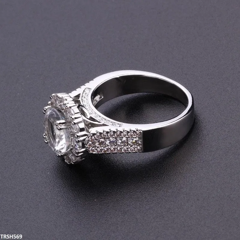 Luxury Zircon Flower Ring