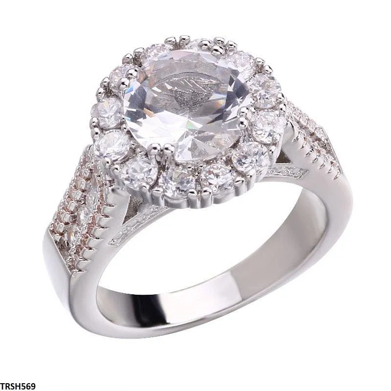 Luxury Zircon Flower Ring