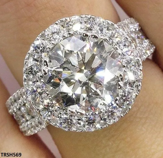Luxury Zircon Flower Ring