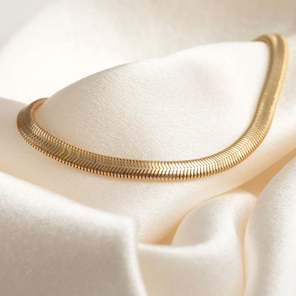 Medusa Snake Chain Bracelet | 9ct Gold