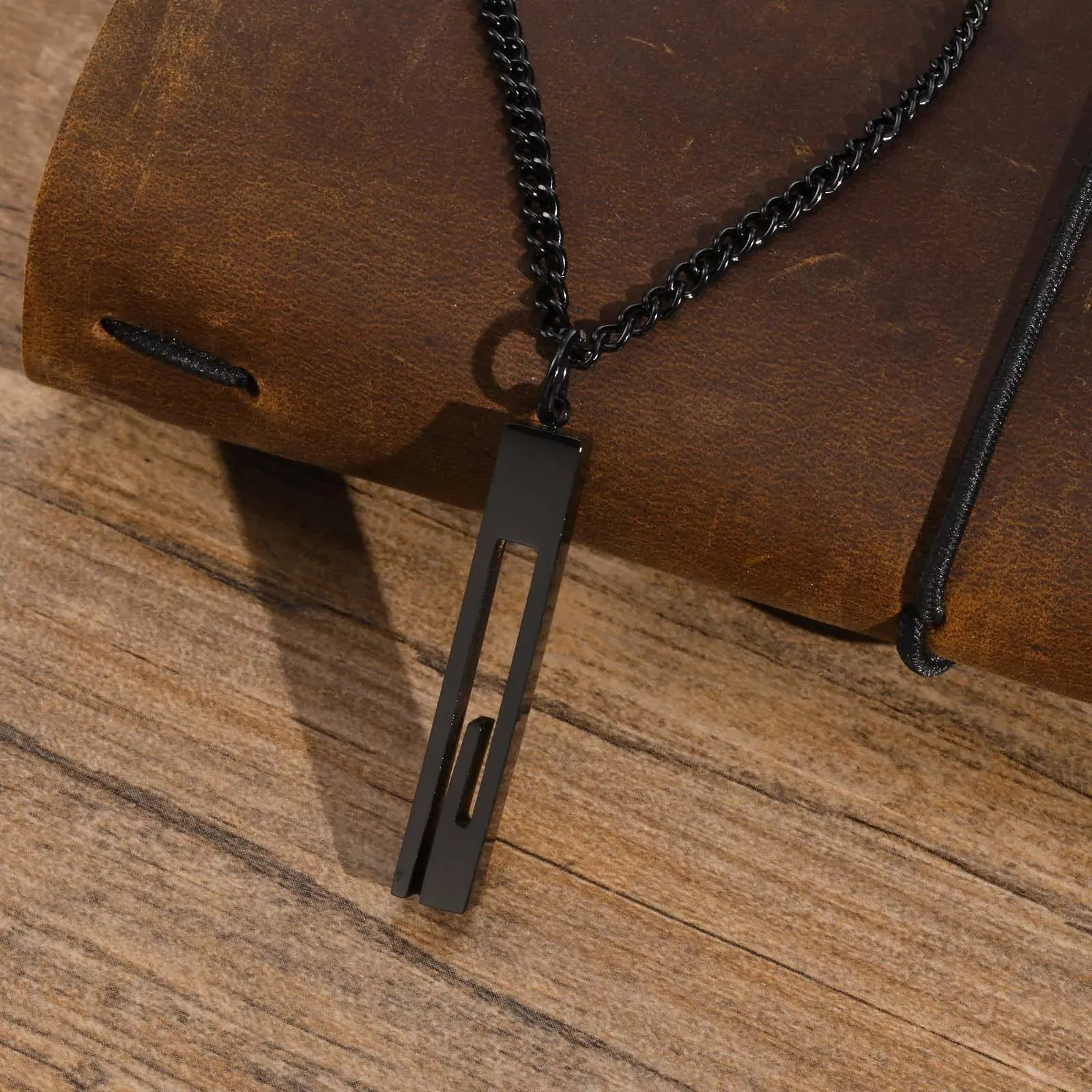 Men Minimalist Geometric Bar Necklaces