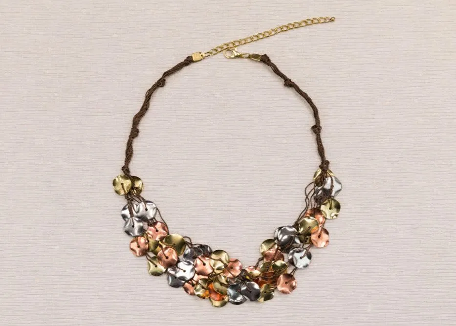 Metal Disc Necklace