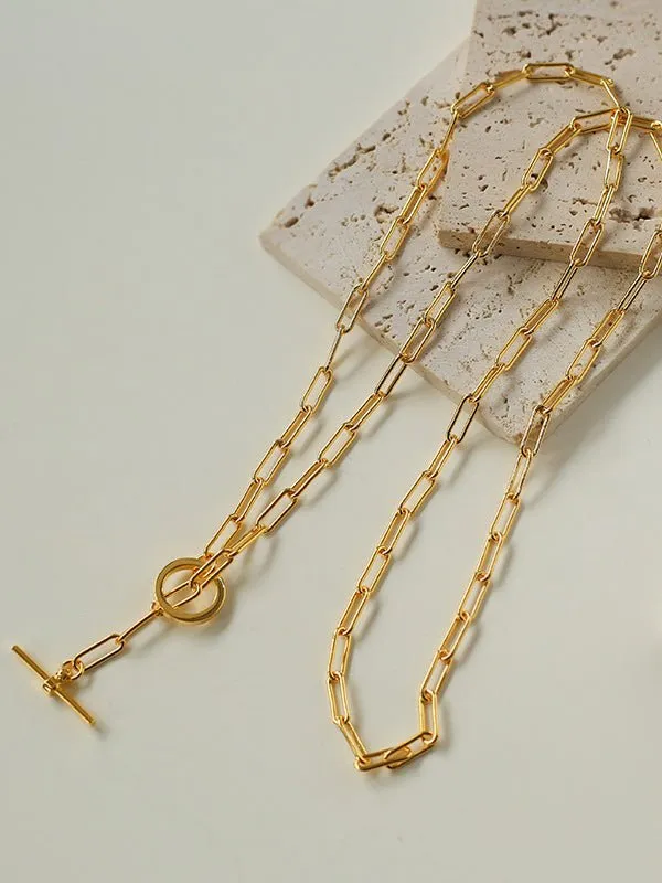Metal Y-Shape Chain Sweater Chain Necklace