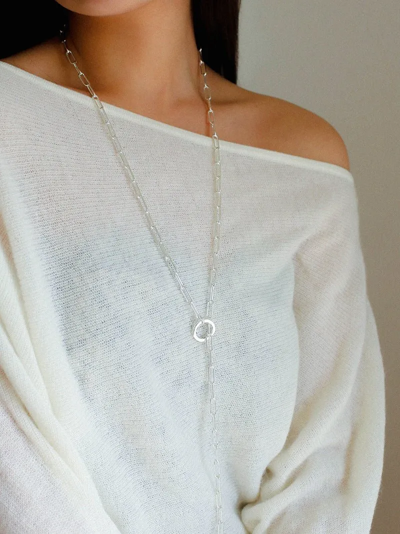 Metal Y-Shape Chain Sweater Chain Necklace